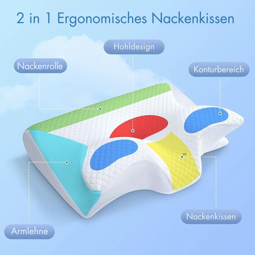 2-in-1 Nackenkissen mit Memory-Schaum – für mehr Komfort im Schlaf